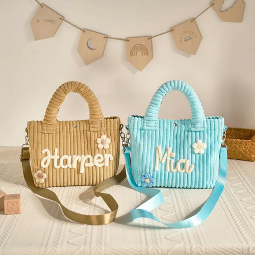 K&C - Personalized Corduroy Crossbody Bag