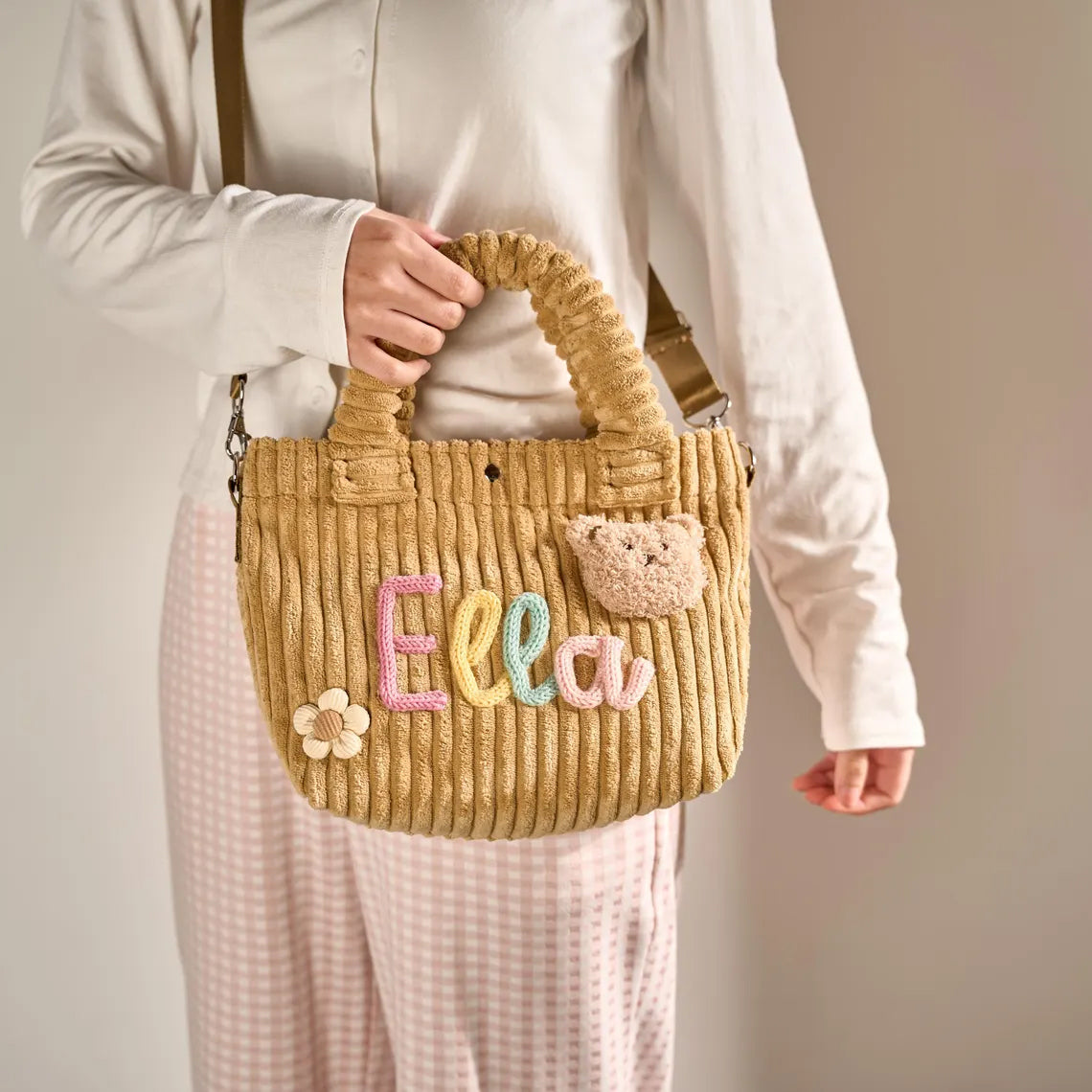 K&C - Personalized Corduroy Crossbody Bag
