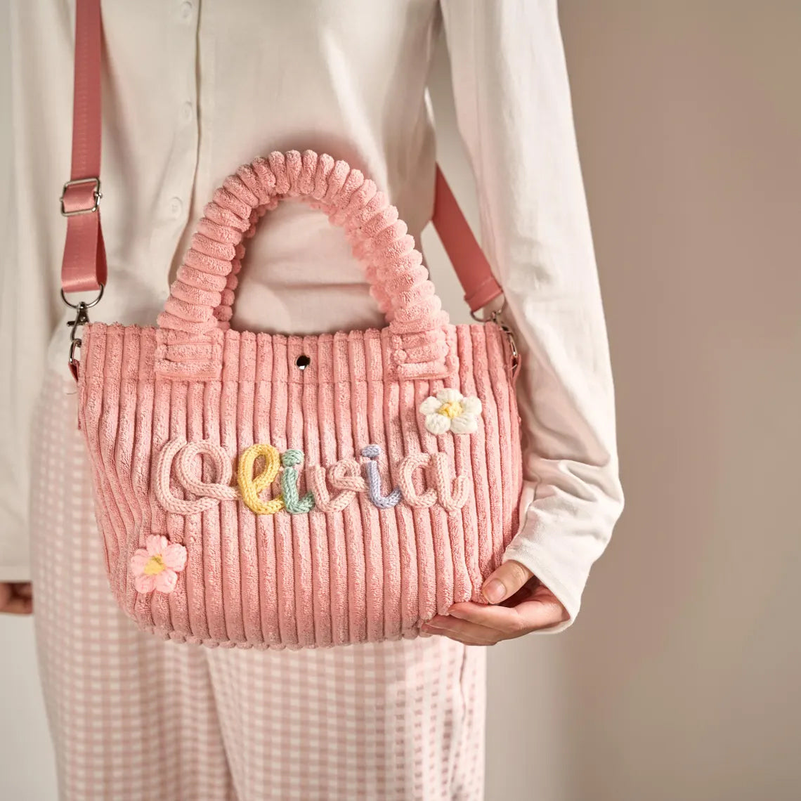 K&C - Personalized Corduroy Crossbody Bag
