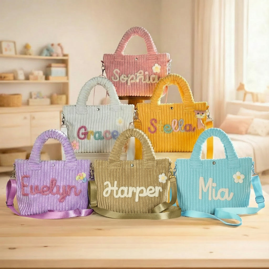 K&C - Personalized Corduroy Crossbody Bag